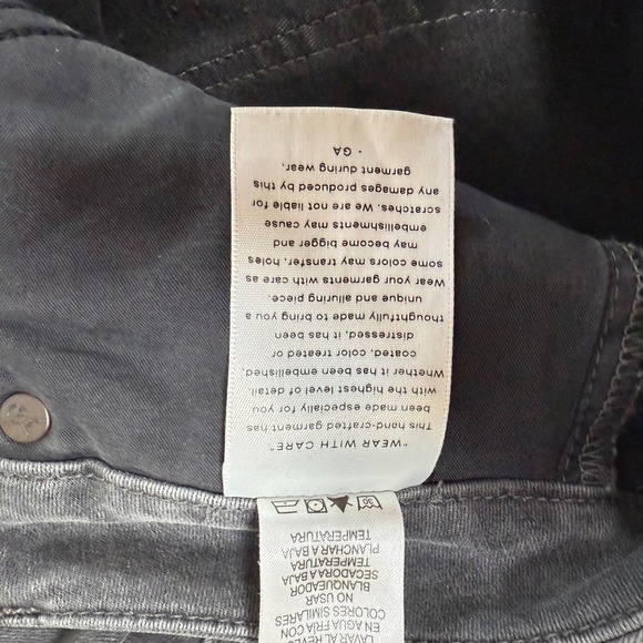 Good American Blackout High Rise Skinny Jeans Women's Size 4 27 Frayed Hem - Picture 4 of 8